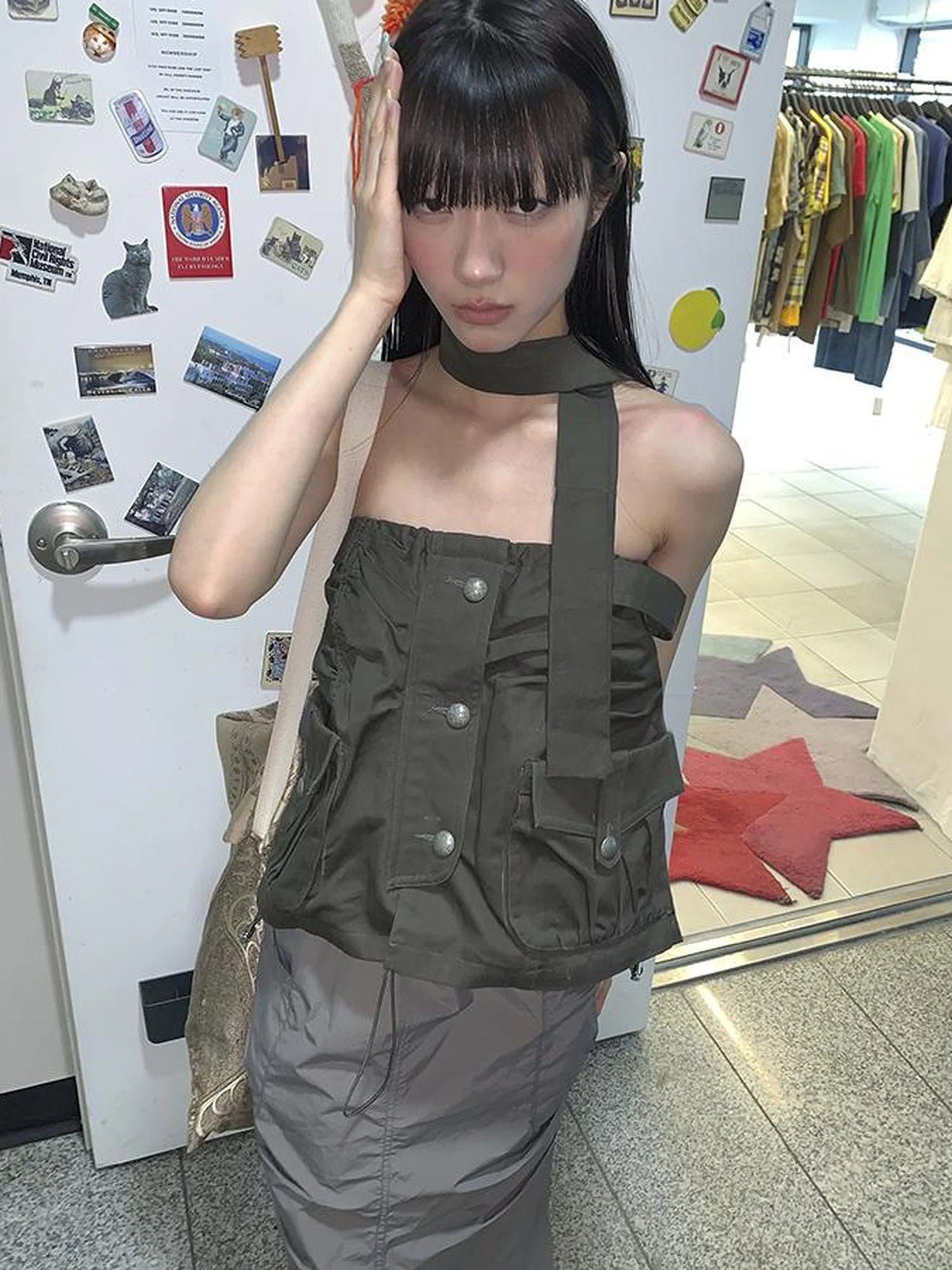 Duckpear Waist Skirt With Safety Shorts