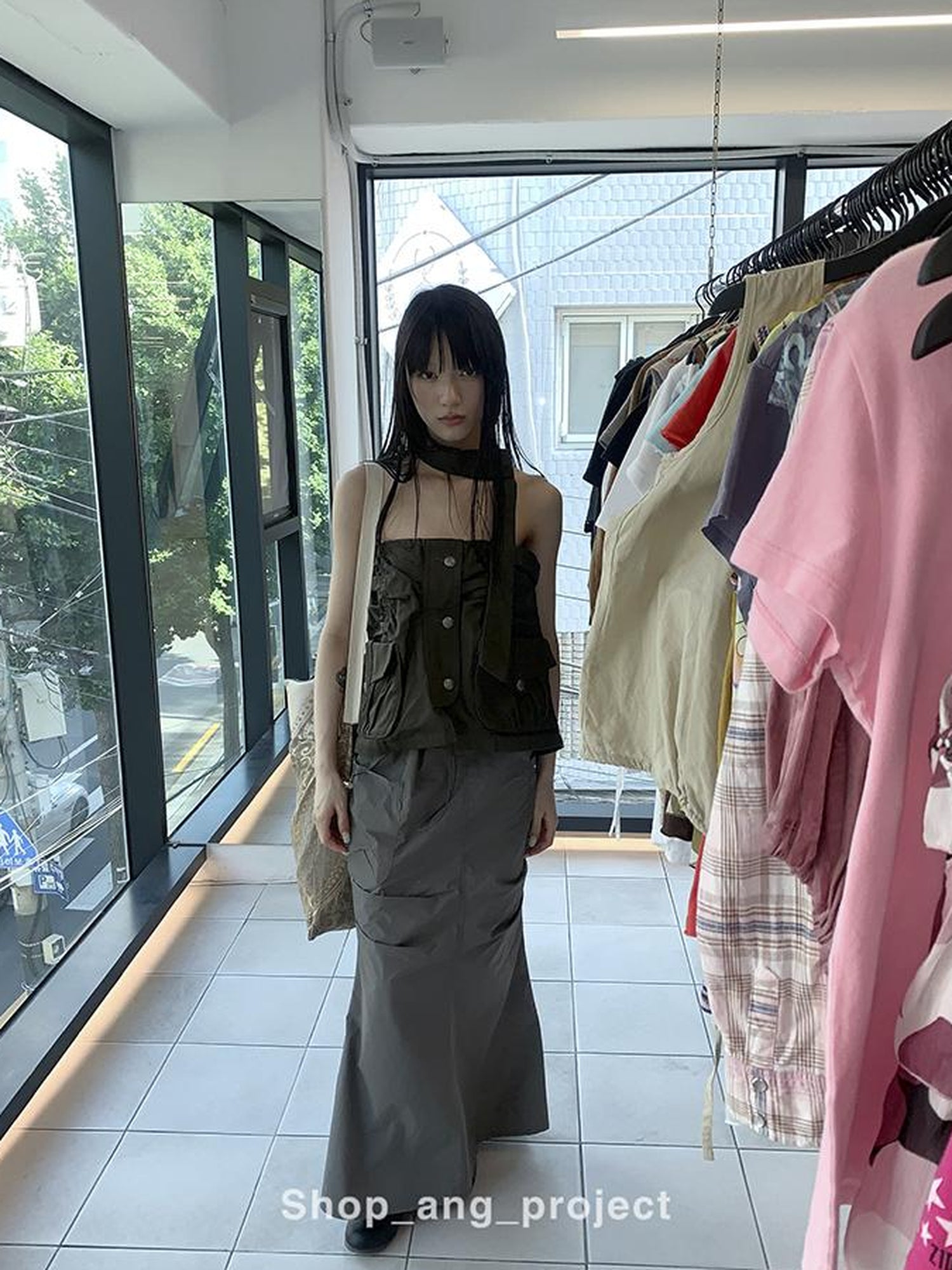 ang project Duckpear Waist Skirt With Safety Shorts