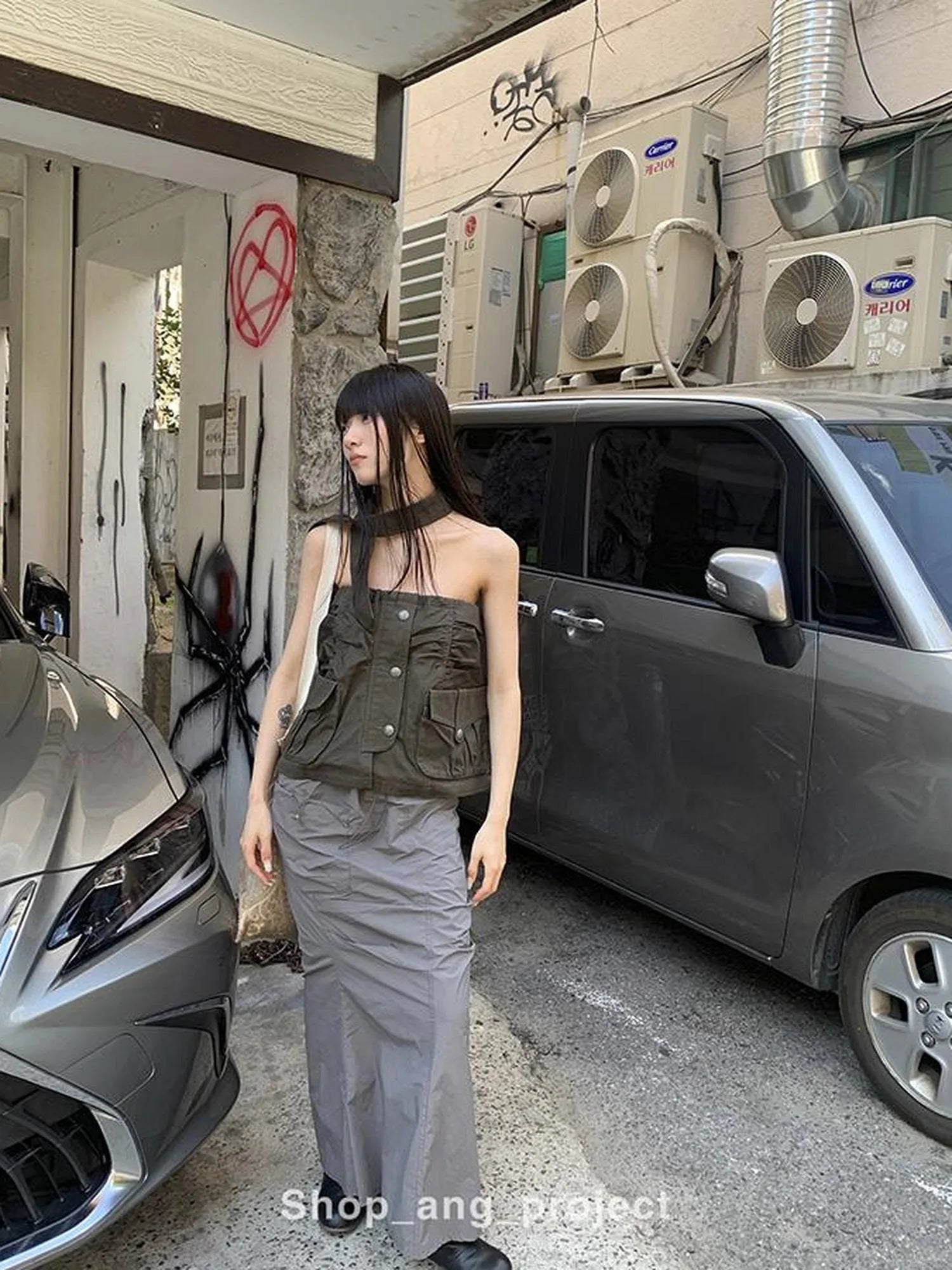 Duckpear Waist Skirt With Safety Shorts