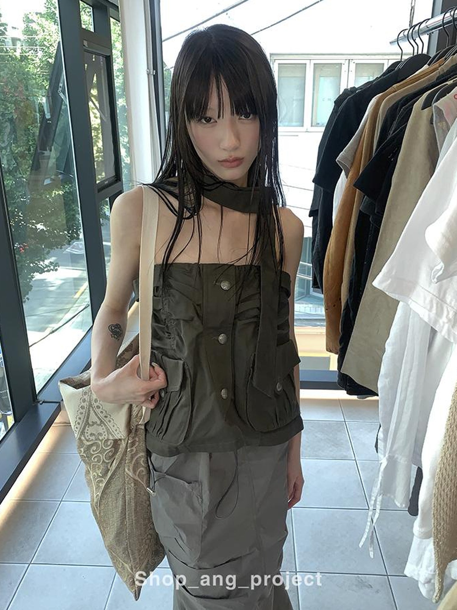 ang project Duckpear Waist Skirt With Safety Shorts
