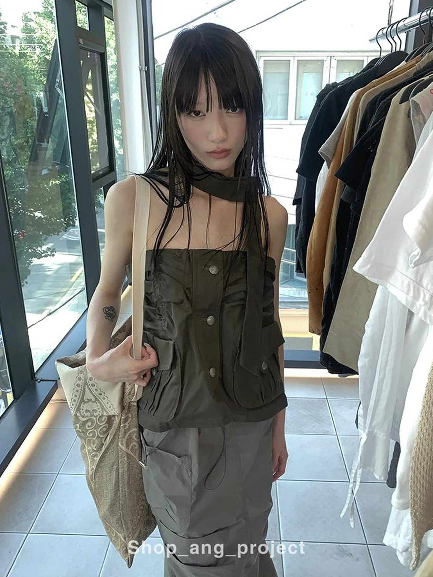 Duckpear Waist Skirt With Safety Shorts