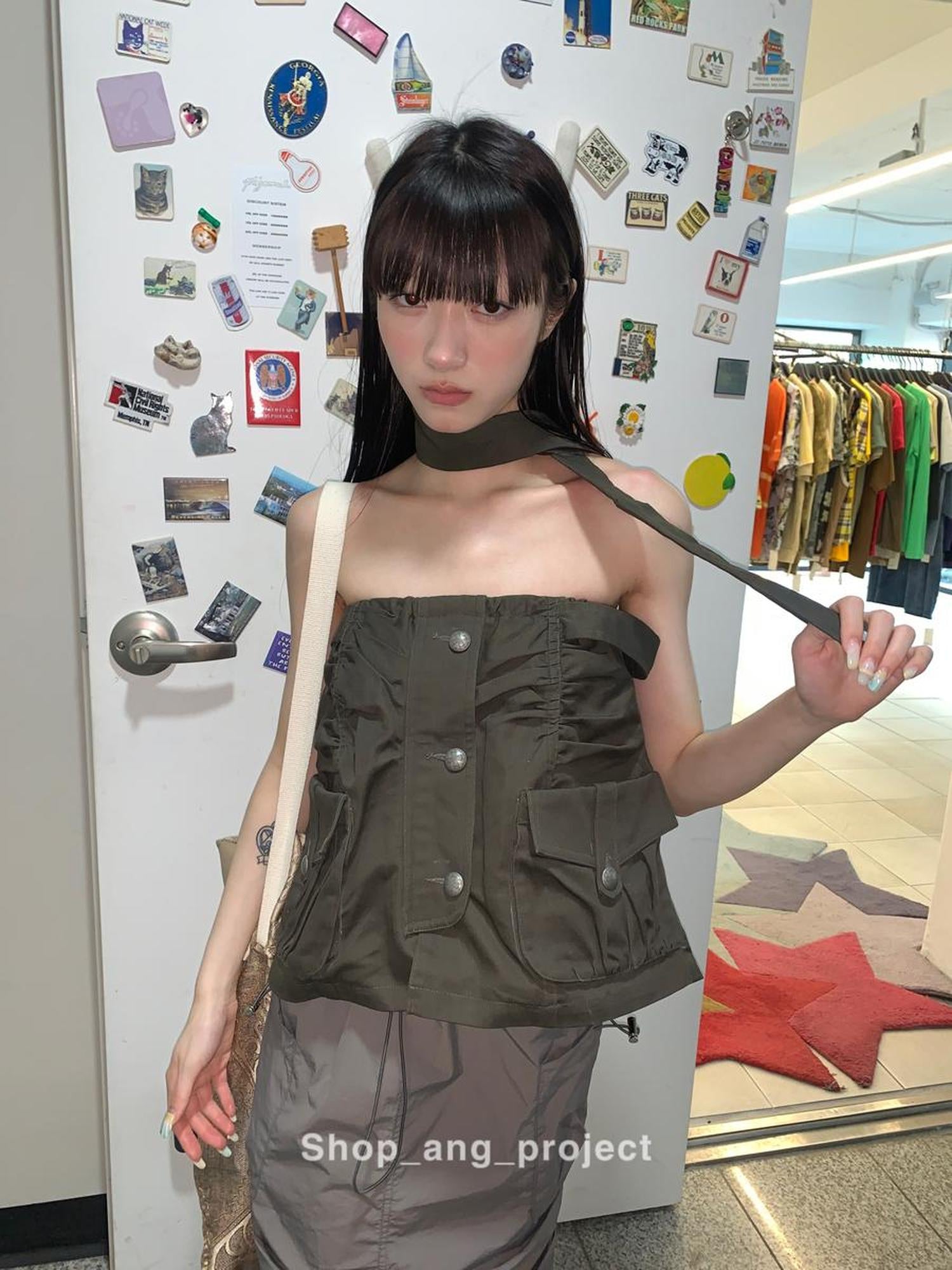 ang project Duckpear Waist Skirt With Safety Shorts