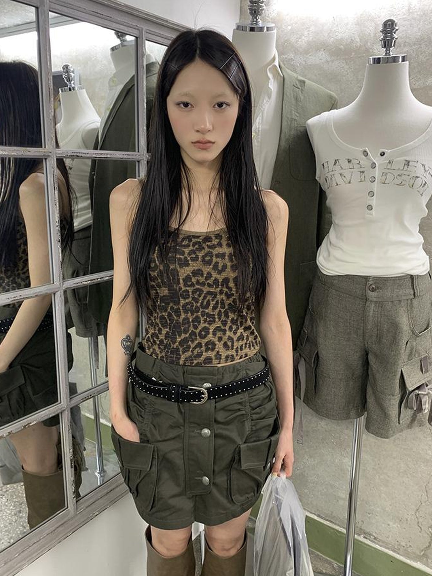 ang project Duckpear Waist Skirt With Safety Shorts
