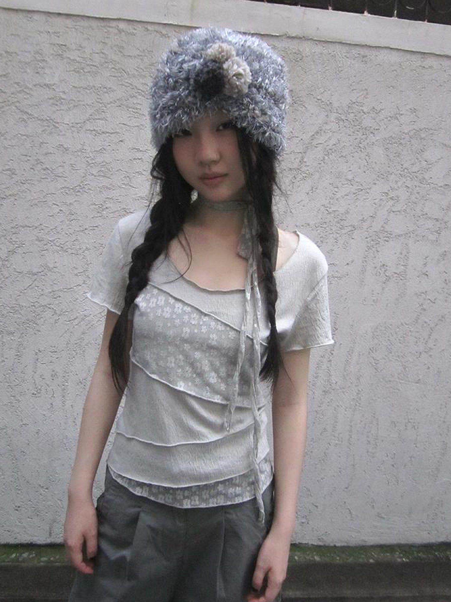 Updateang project Floral Lace Trim Tee Lightweight Summer Top