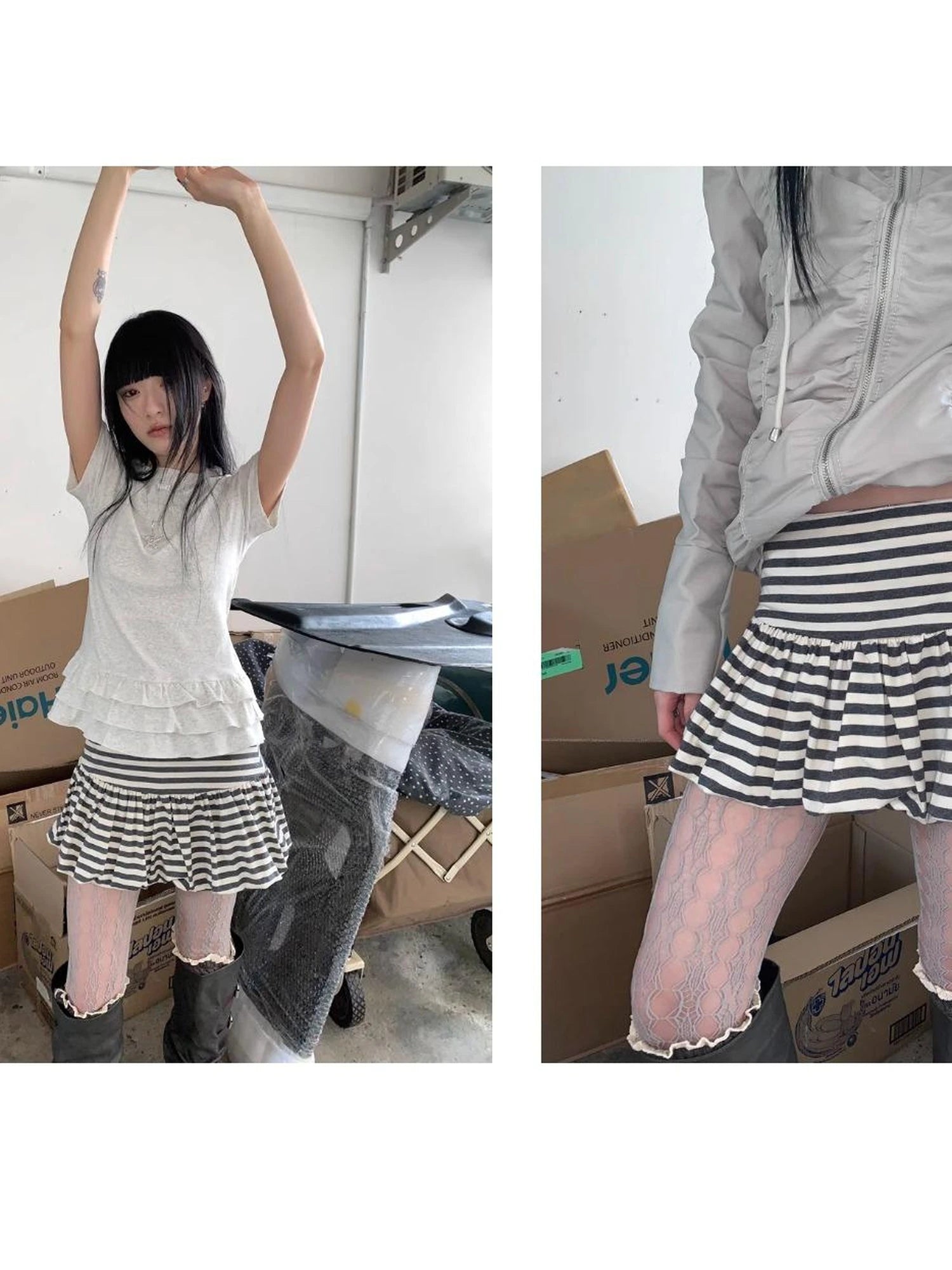 Functional Grey Hooded Wrinkle Resistant Outdoor Jacket