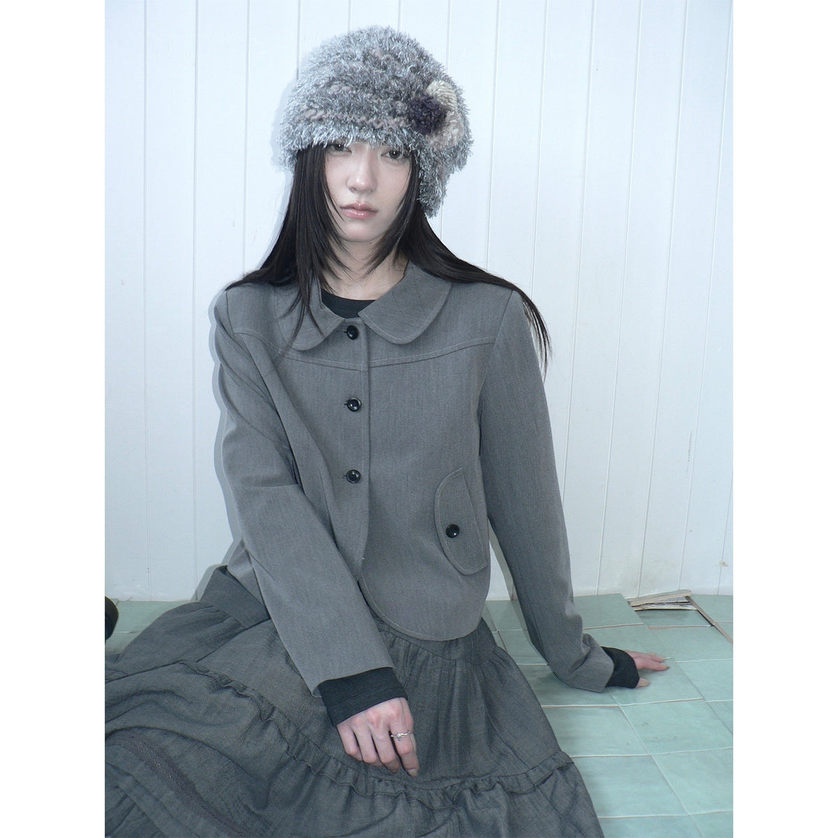 ang_project_Korean_Vintage_Button_Lapel_Straight_Fit_Long_Sleeve_Women&