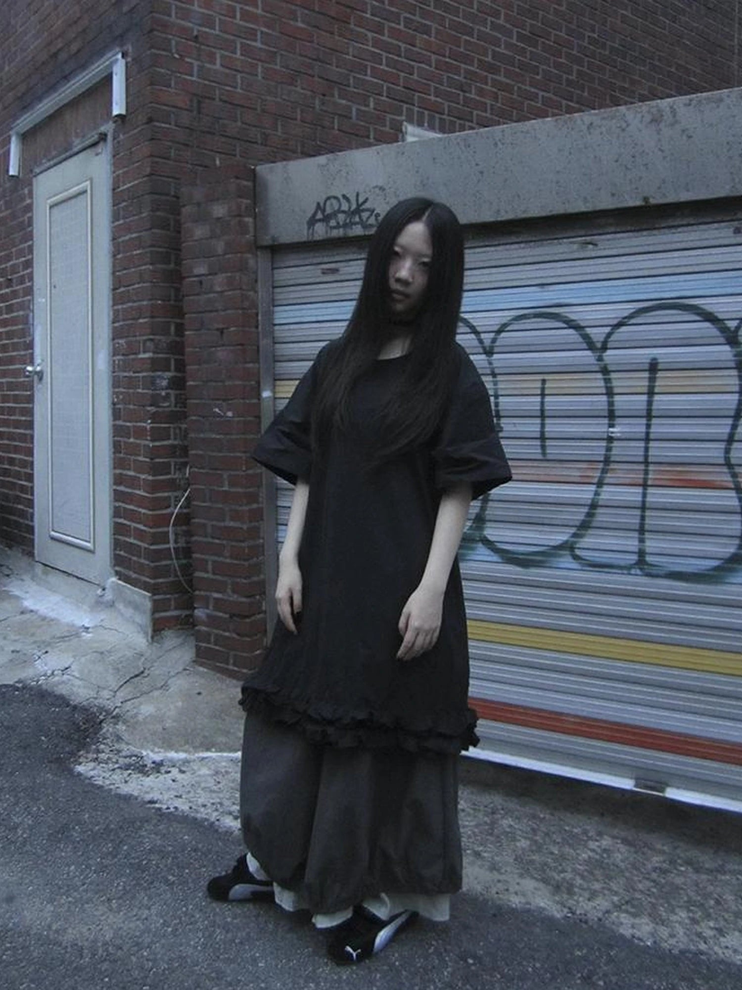 Loose Floral Lace Trim Summer Dress