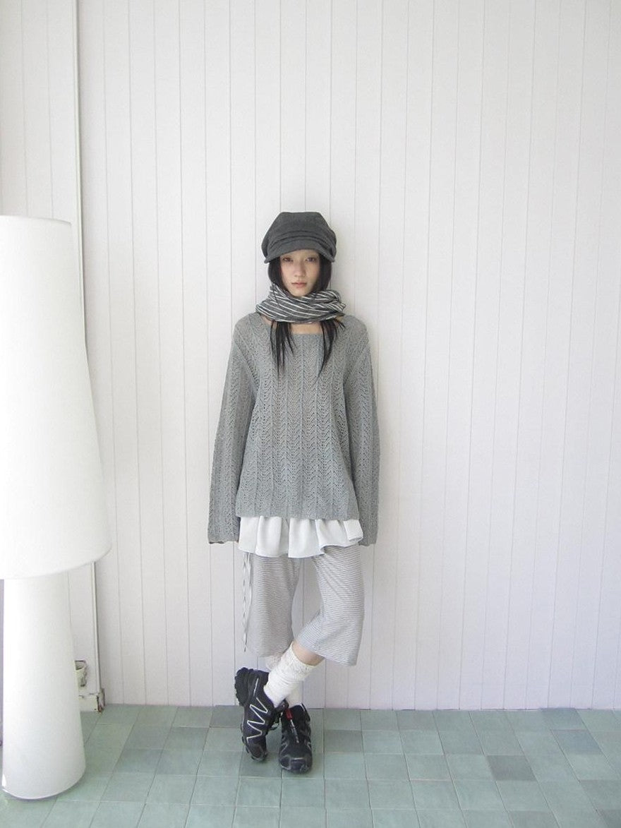 ang project Openwork Side Slit Korean Women&