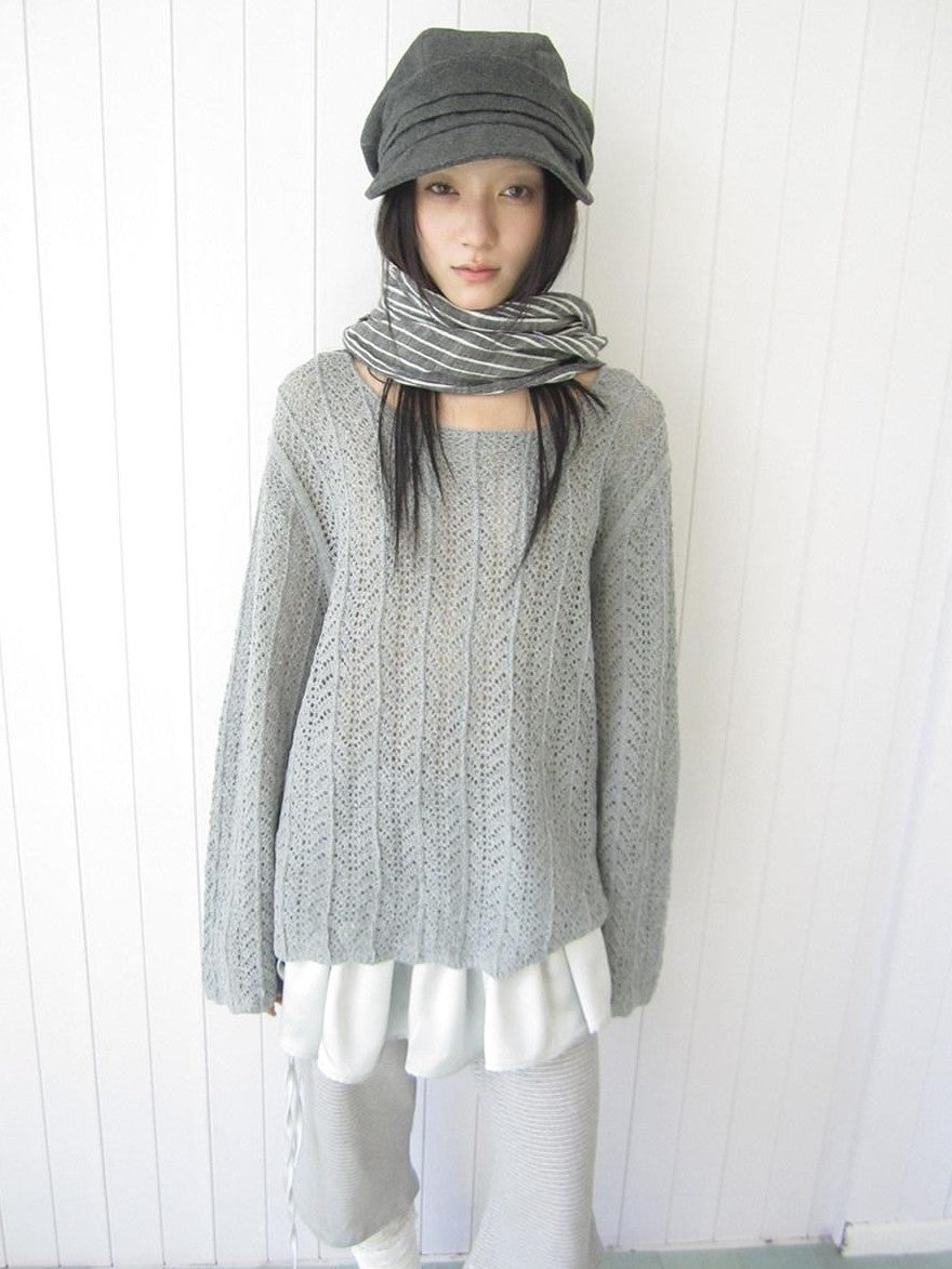 ang project Openwork Side Slit Korean Women&