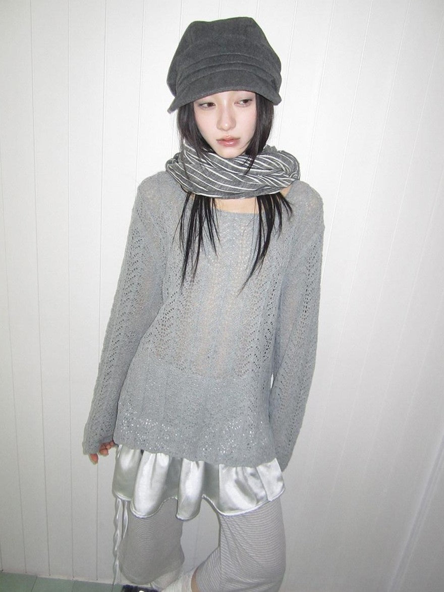 ang project Openwork Side Slit Korean Women&