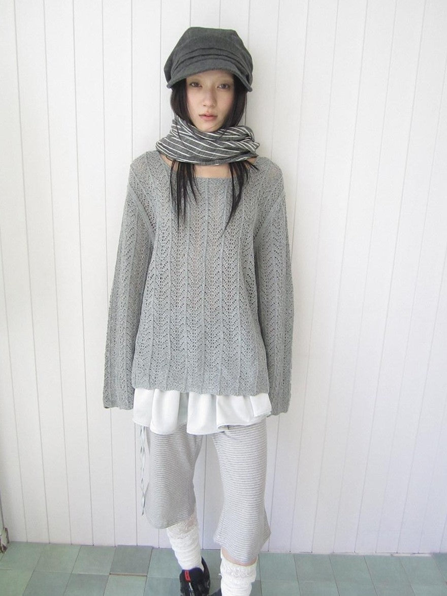ang project Openwork Side Slit Korean Women&