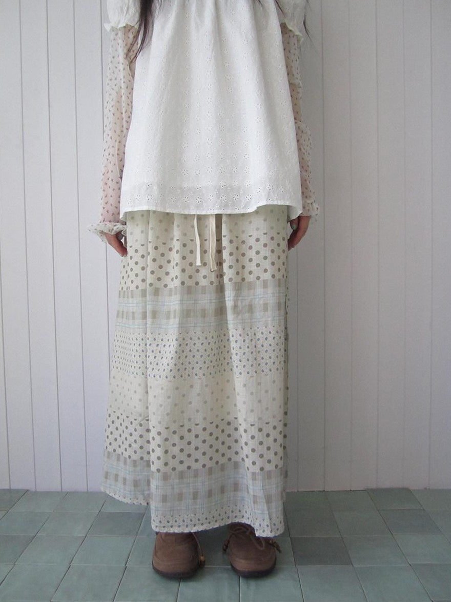 ang project Patchwork Polka Dot Floral Check Women&