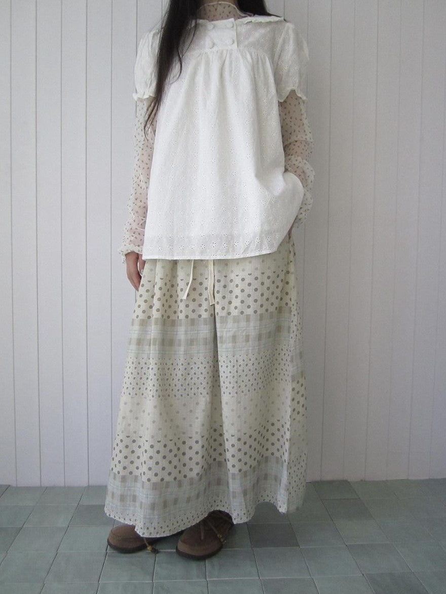 ang project Patchwork Polka Dot Floral Check Women&