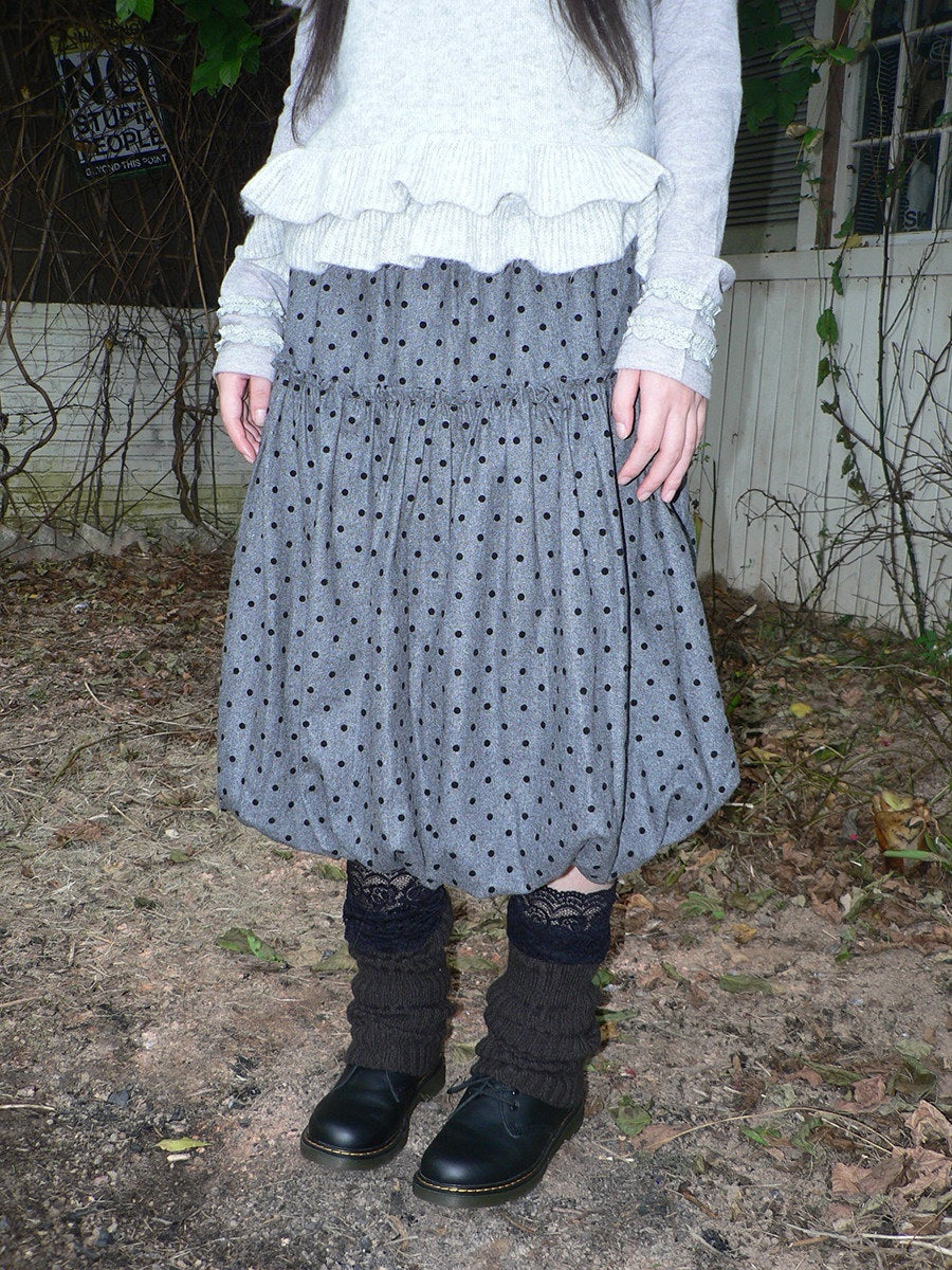 ang_project_Polka_Dot_Print_Patchwork_Puff_Korean_Women&