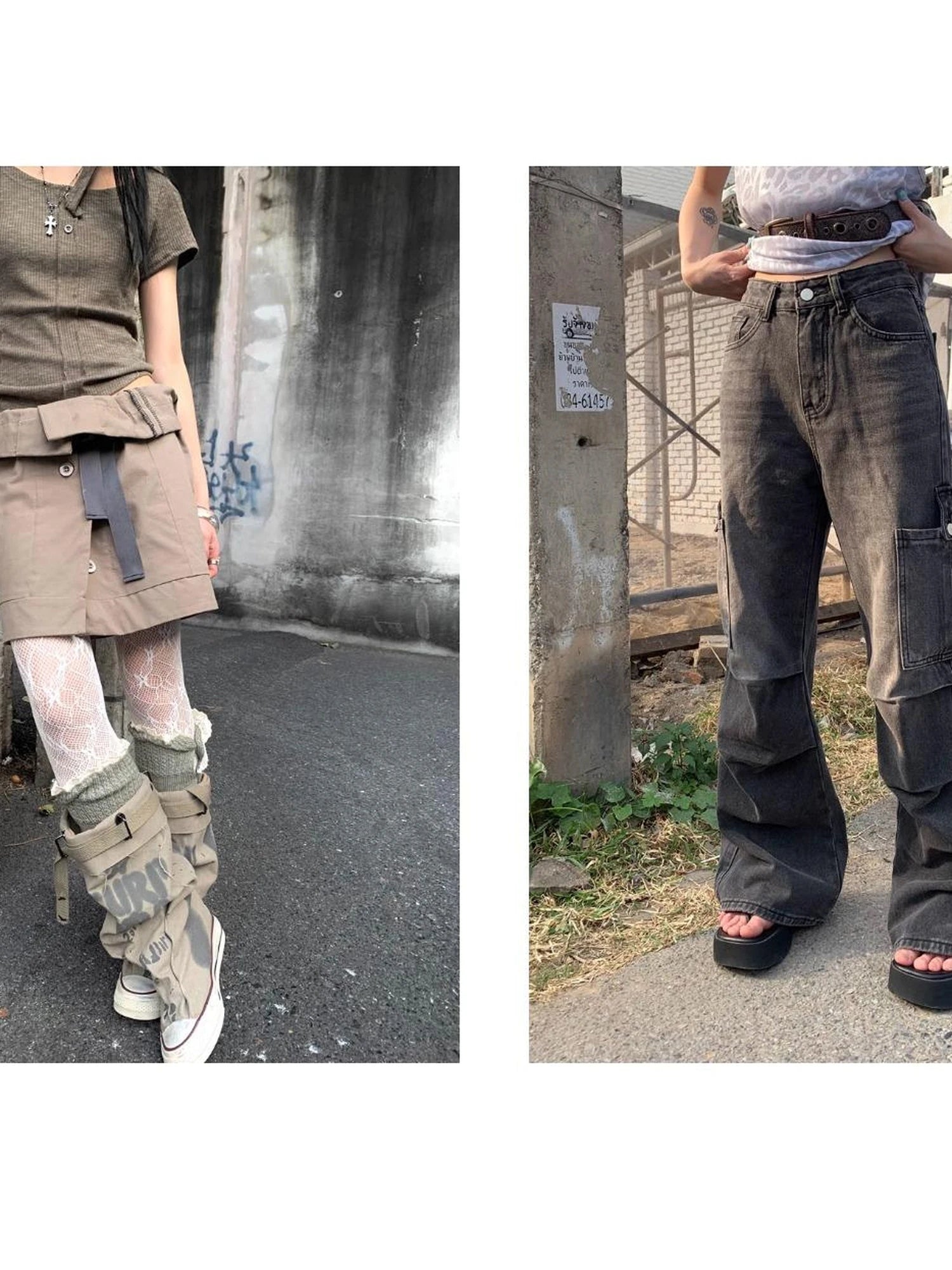 Retro Checkered Textured One Shoulder Button Up Blouse