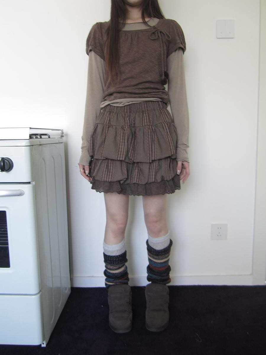 ang project Retro Patchwork Lace Plaid Ruffled Tiered Women&