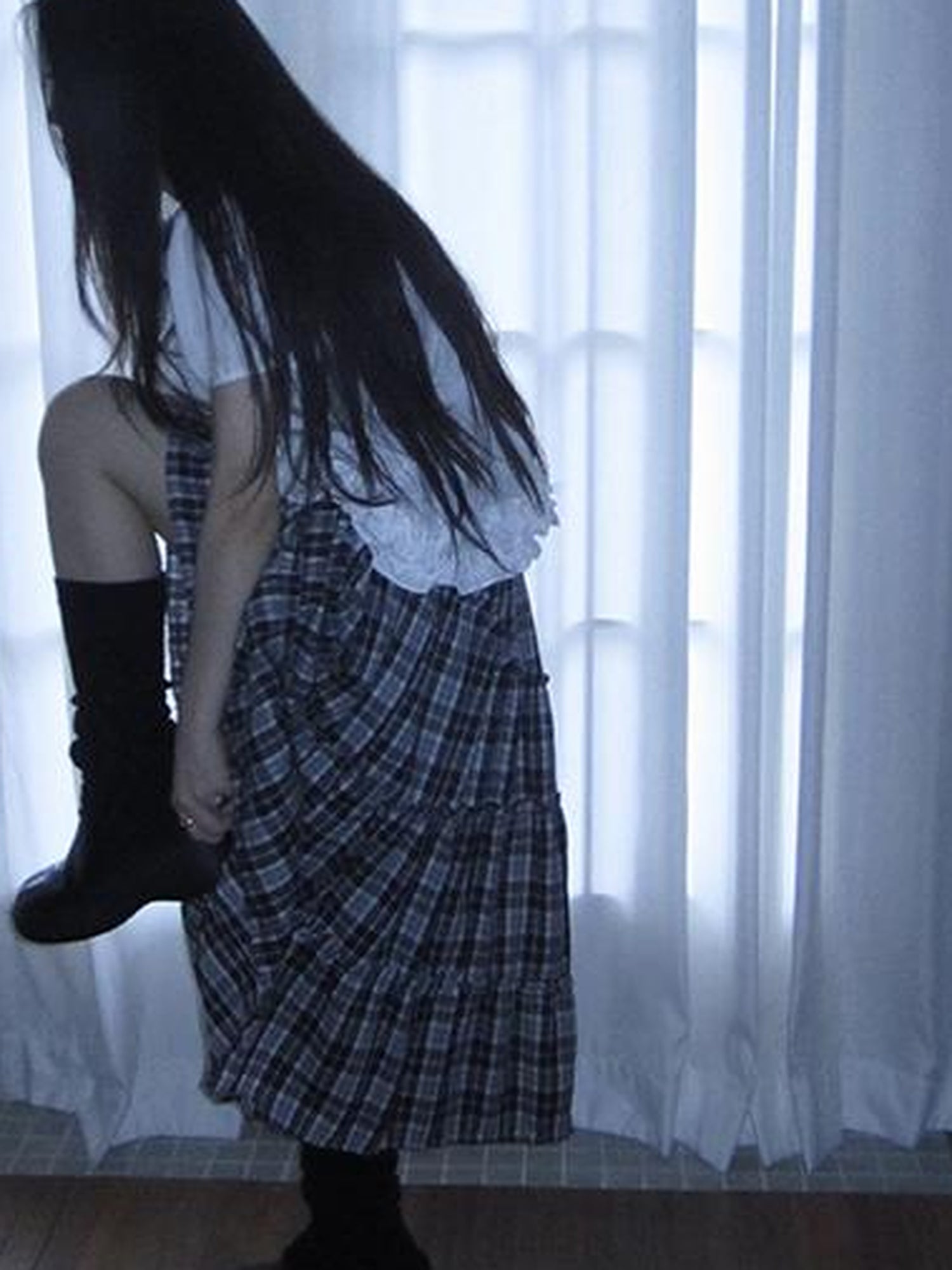 ang project Retro Plaid Paneled Stretch A Line Skirt