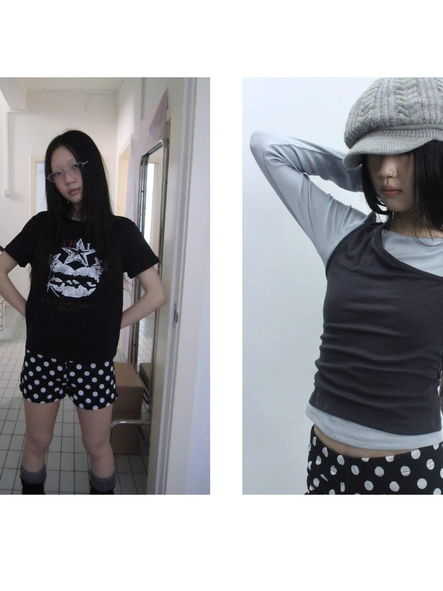 ang project Retro Polka Dot High Waisted Stretch Shorts