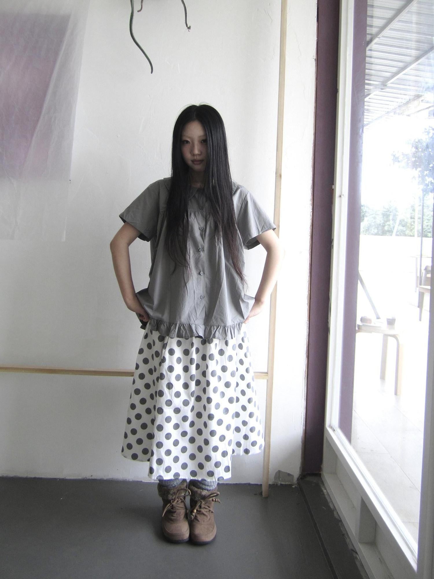 ang project Retro Polka Dot Print Women&