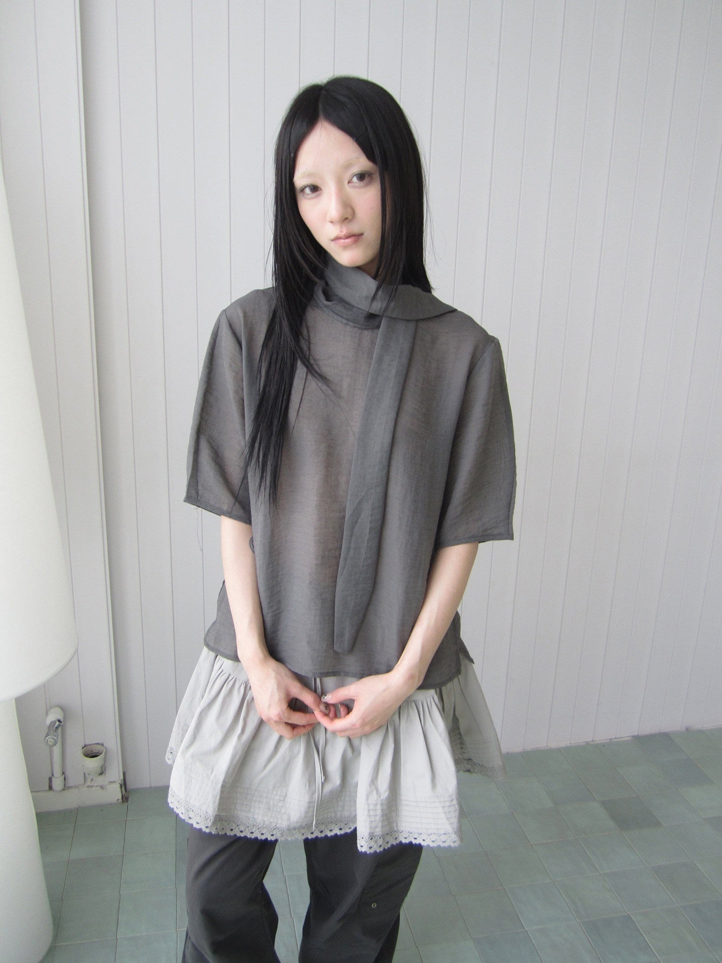 ang_project_Retro_Stand_Collar_Pullover_With_Neck_Scarf_Women&