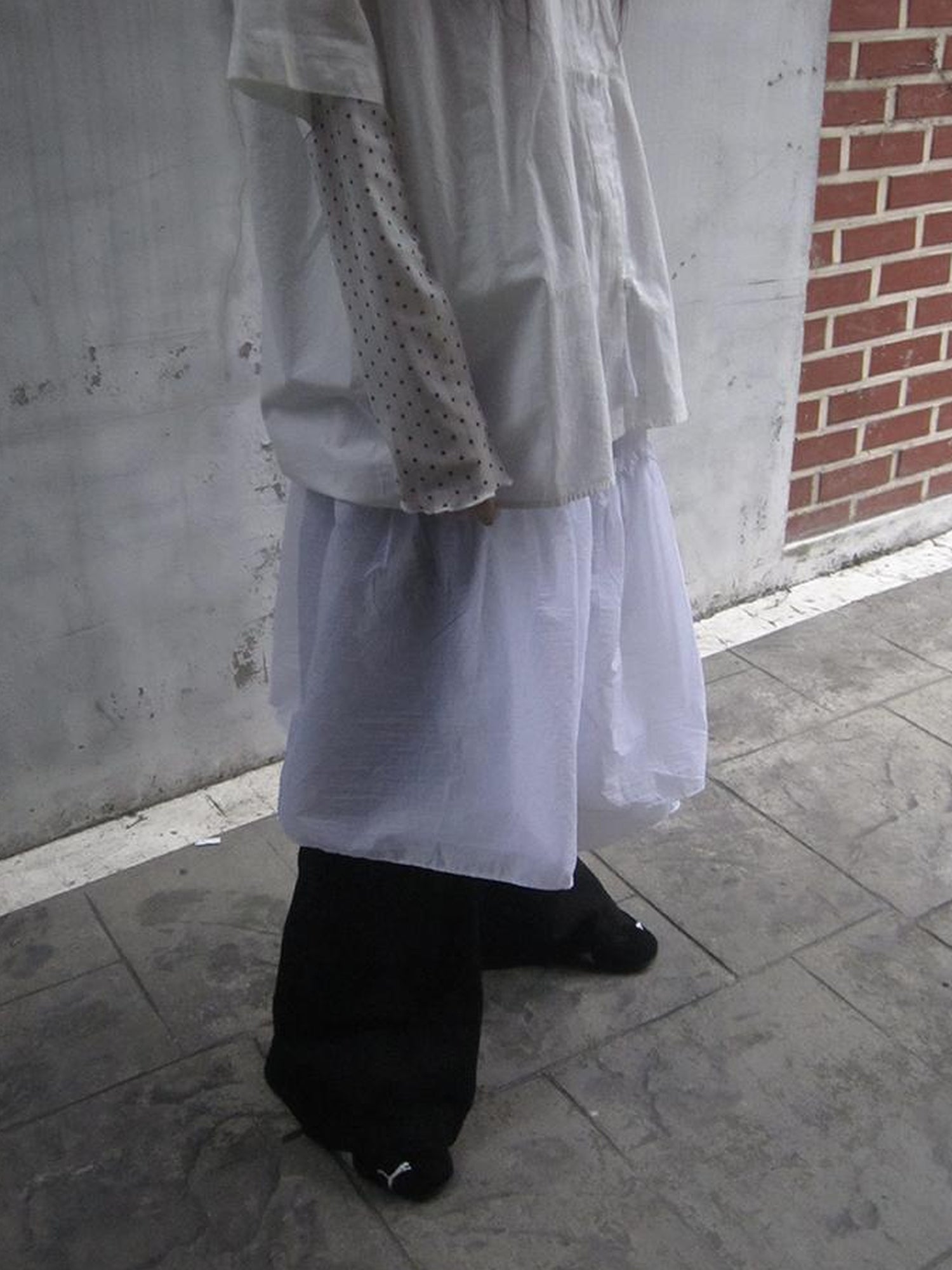 ang project Sheer Layered Ruffle Tie Waist Skirt