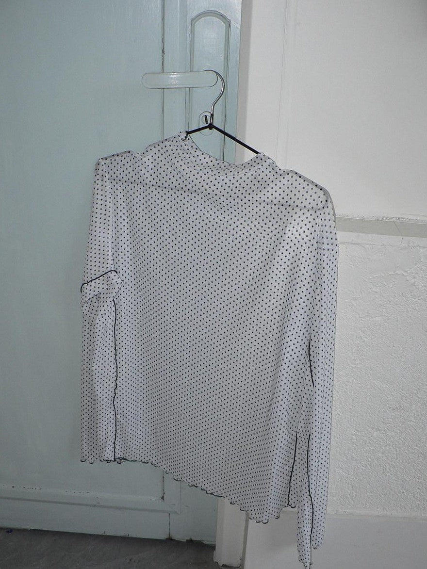 ang project Sheer Star Polka Dot Layered Women&