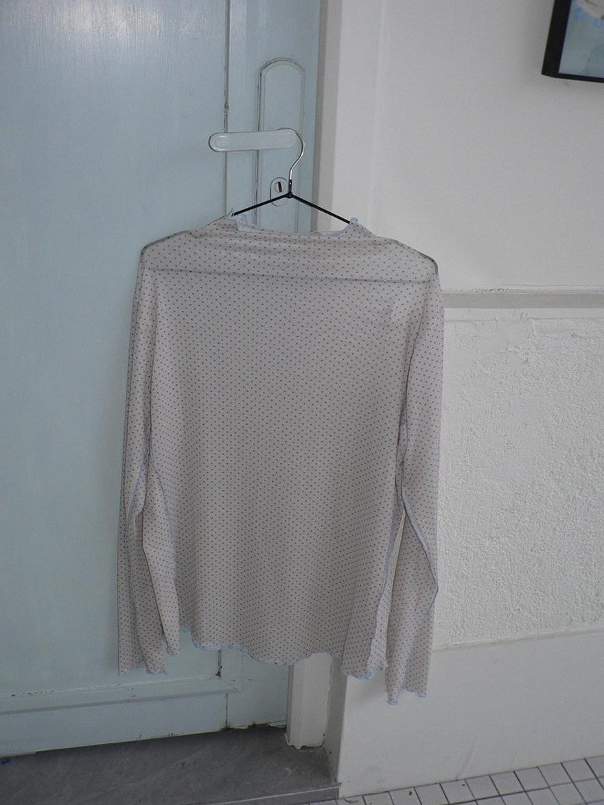 ang project Sheer Star Polka Dot Layered Women&