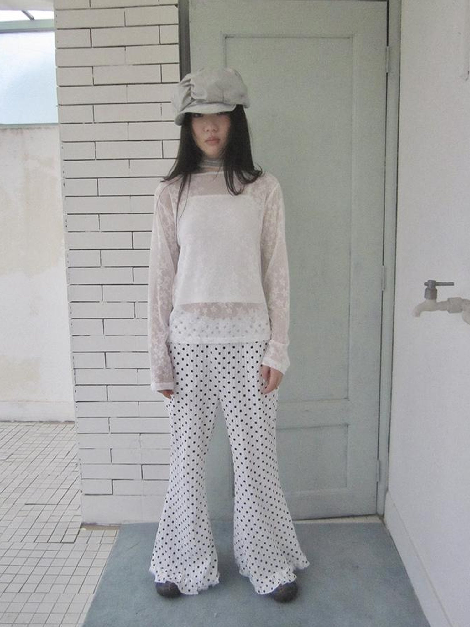 Updateang project Star Sheer Layering Tee Summer Lightweight Long Sleeve Top