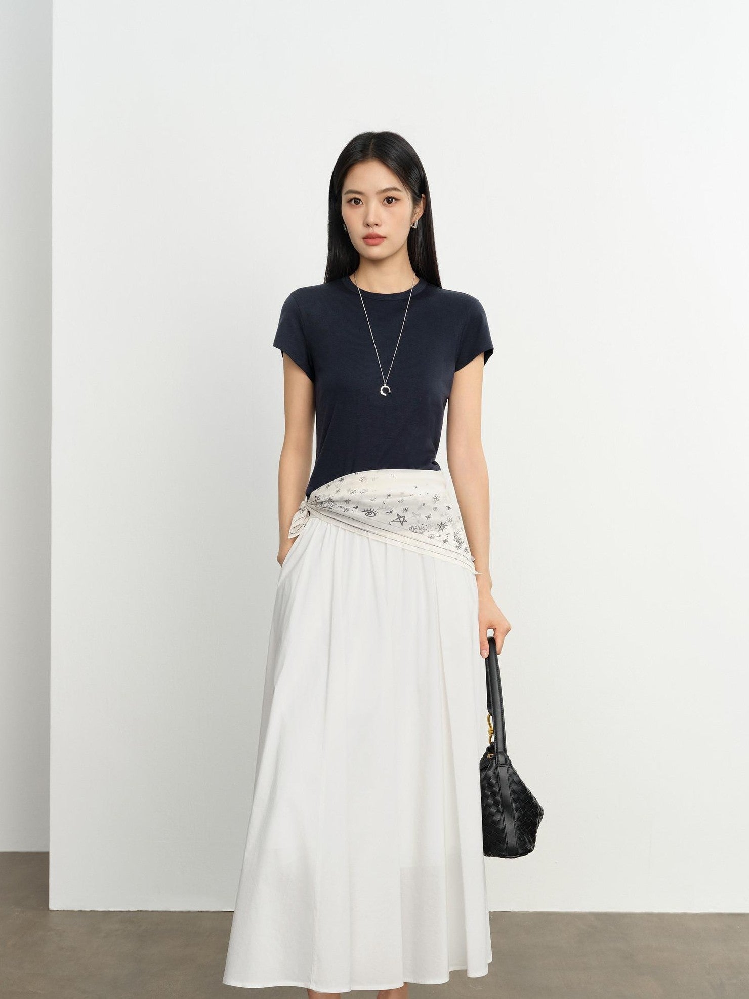 ang project Striped Colorblock Faux Layered Ruched Neck Women&