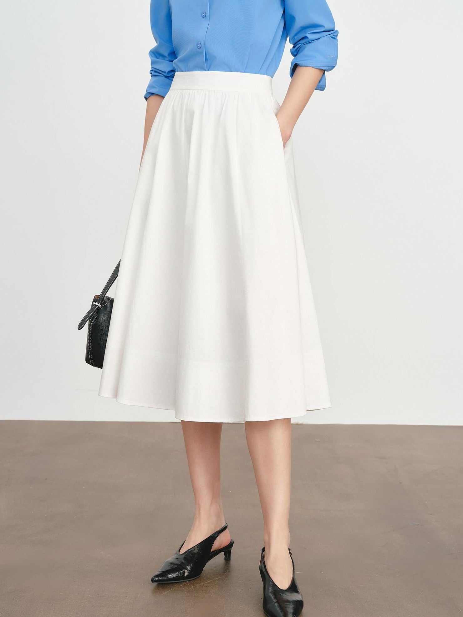 ang project Striped Colorblock Faux Layered Ruched Neck Women&