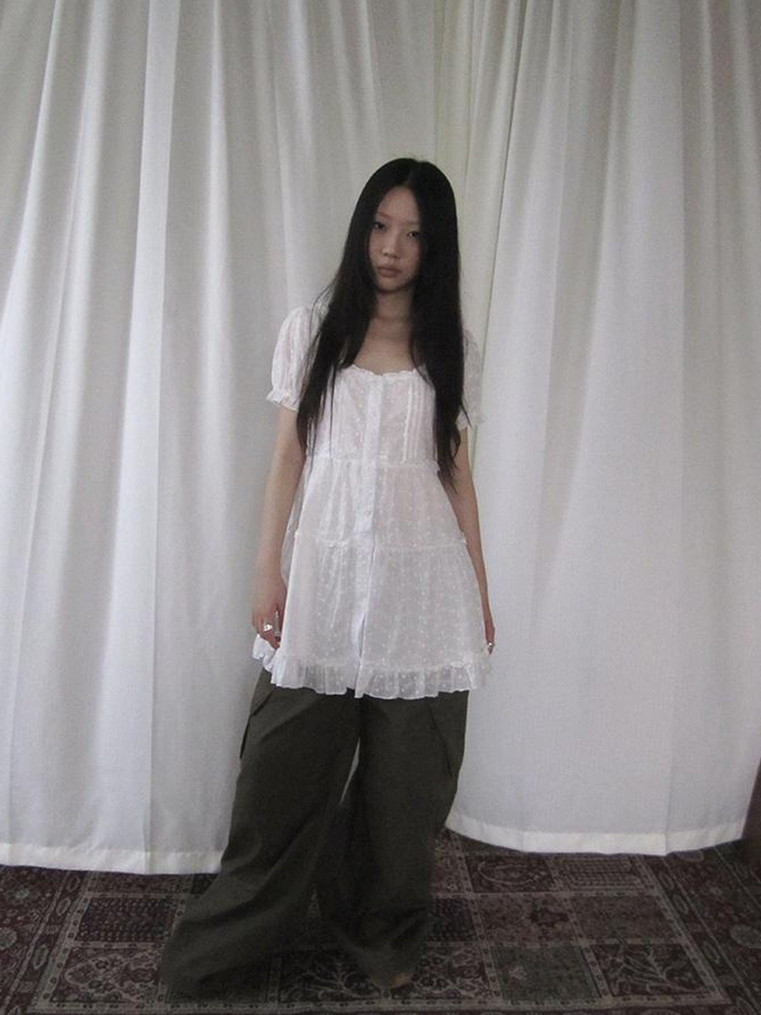 ang project Summer Ballet Sleeve Cotton Top