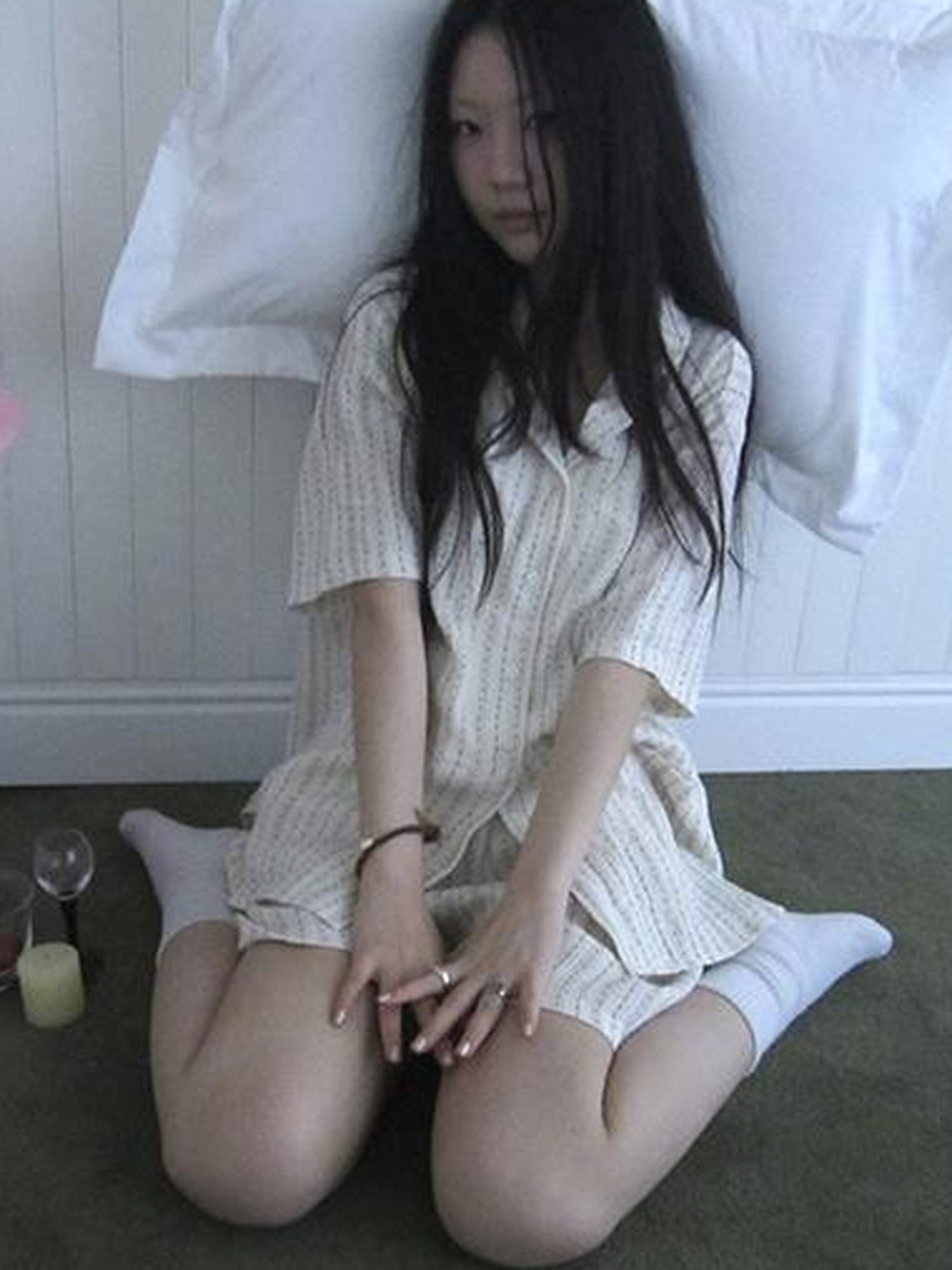 ang project Summer Star Double Layer Cotton Gauze Short Sleeve Sleepwear Set
