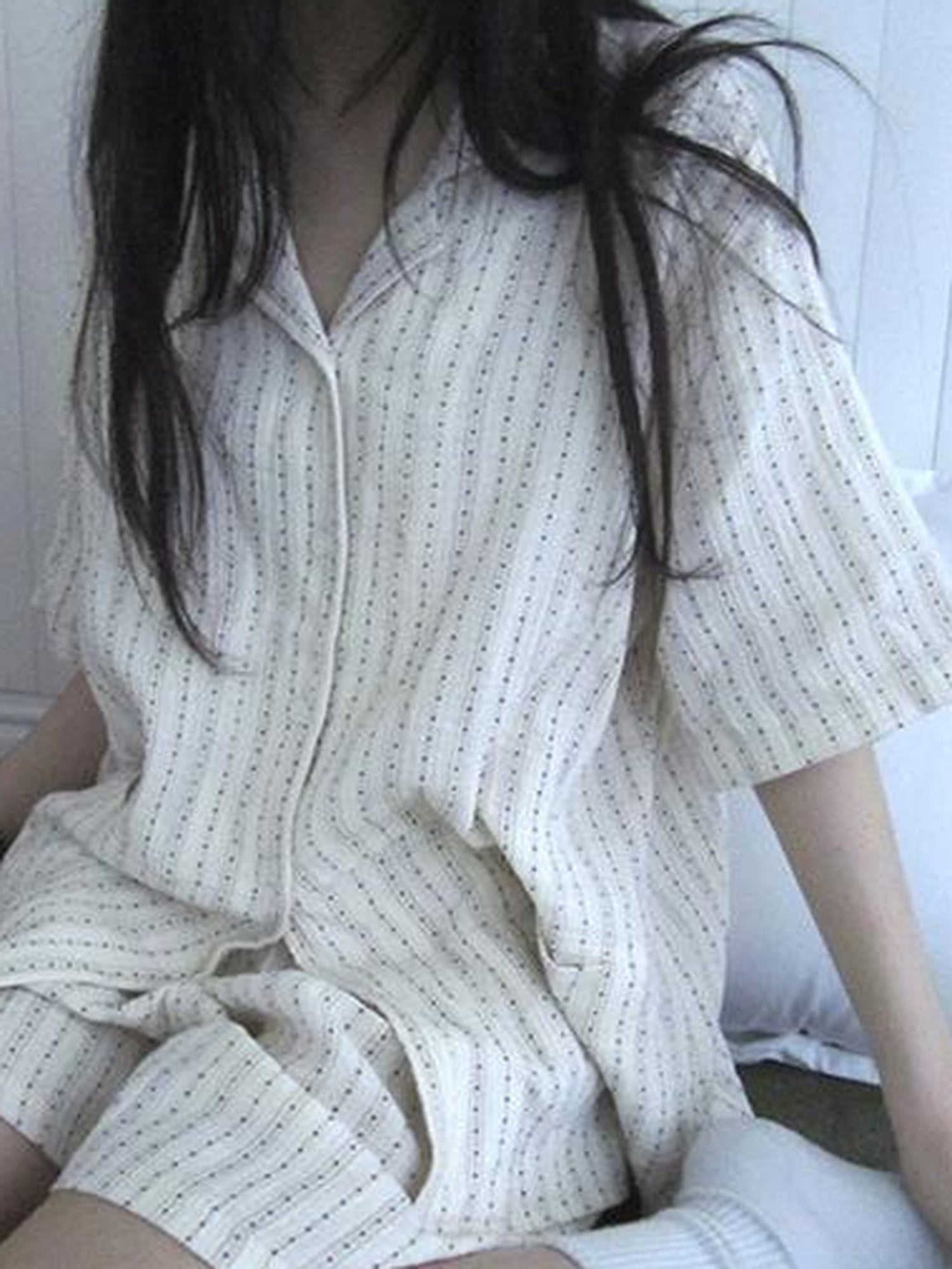 ang project Summer Star Double Layer Cotton Gauze Short Sleeve Sleepwear Set