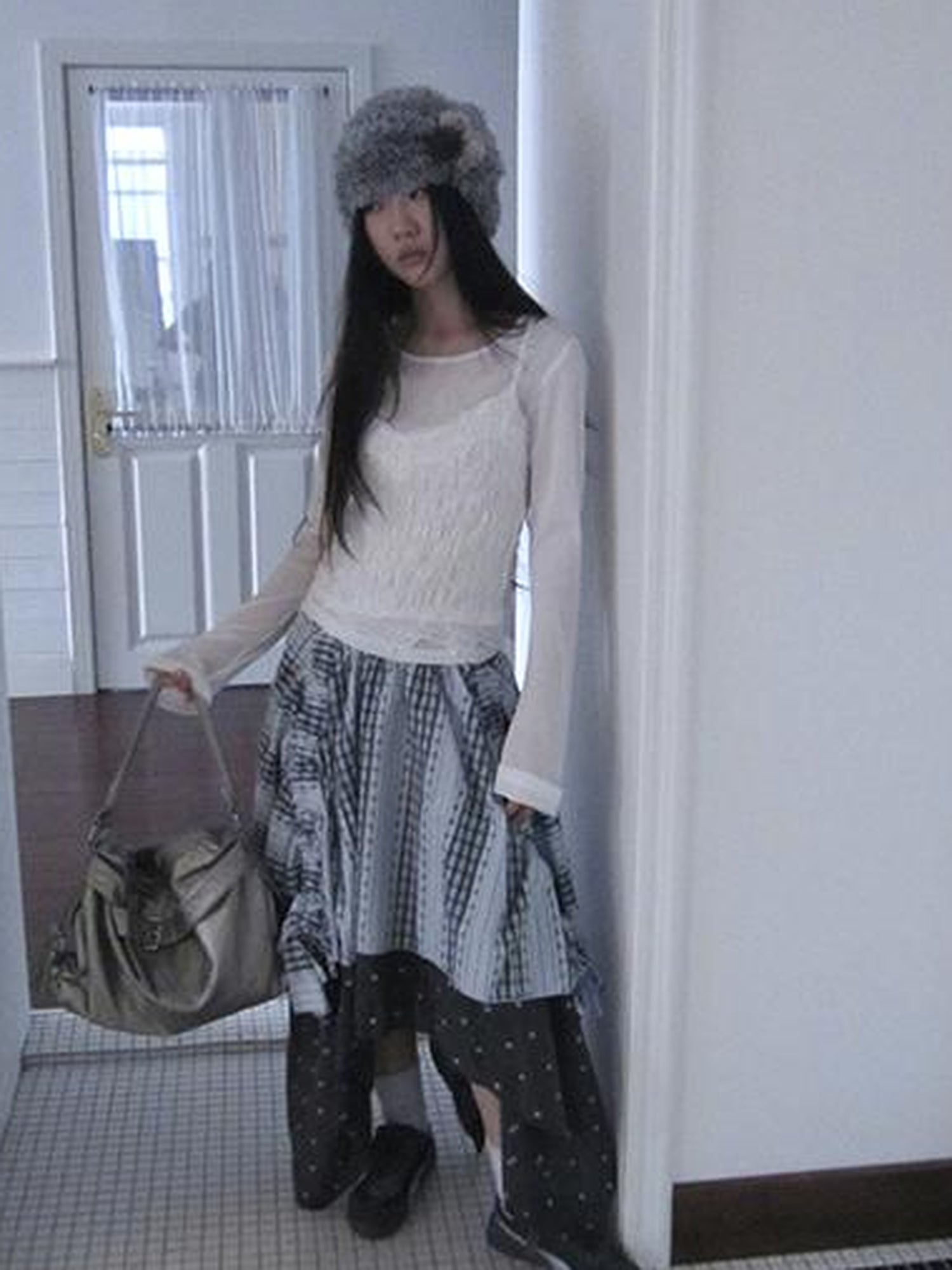 Updateang project Summer Textured Lace Sleeve Layering Vest Set