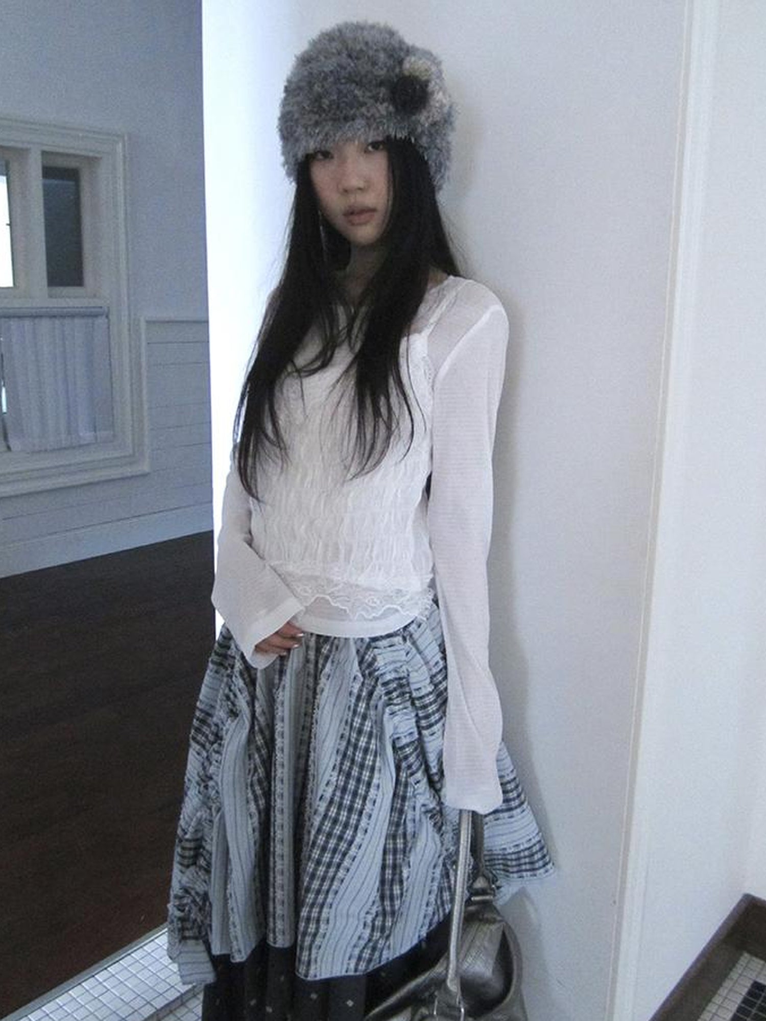 Updateang project Summer Textured Lace Sleeve Layering Vest Set