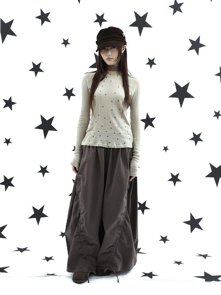 ang project Textured Polka Dot Vertical Stripe Slim Women&