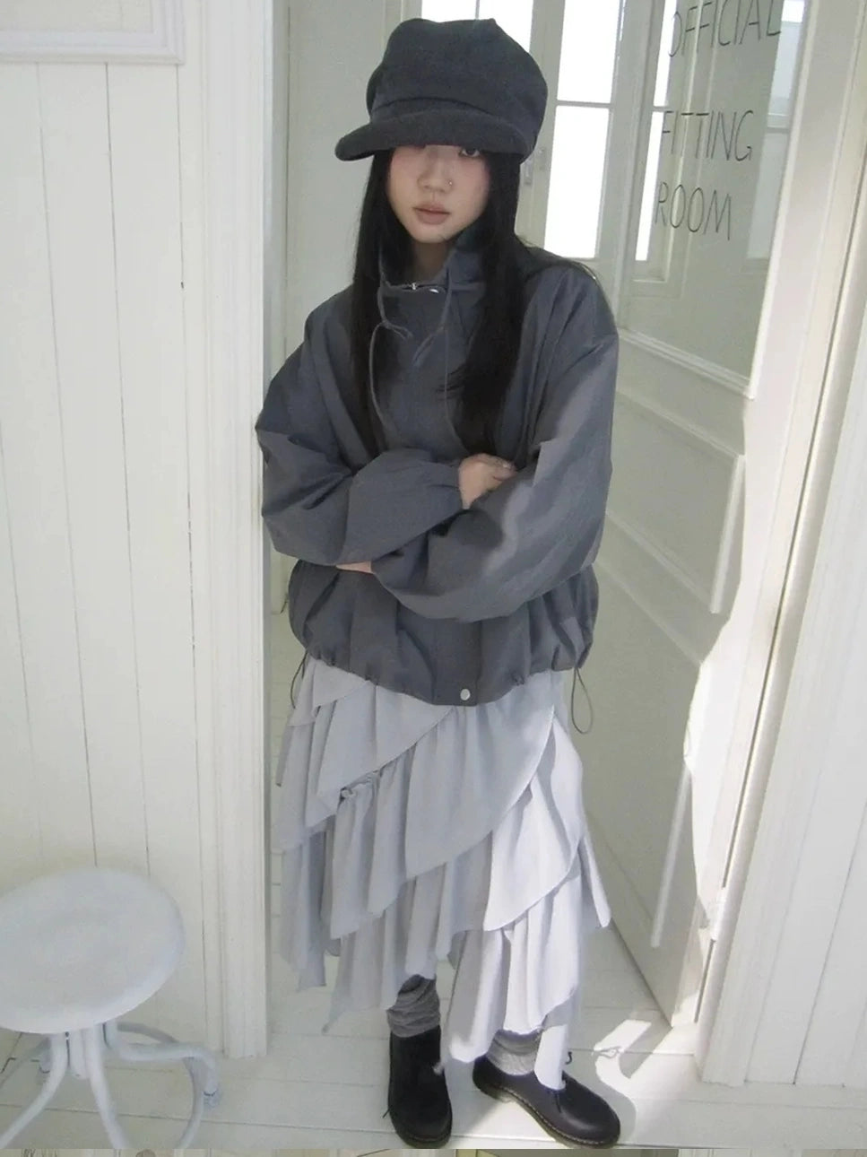 ang project Utility Zipper Jacket With Adjustable Hood Jacket