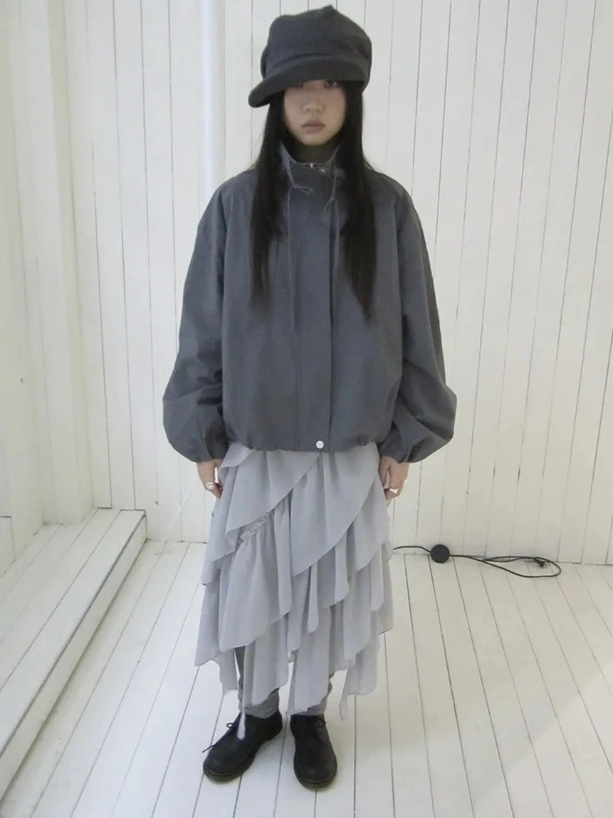 ang project Utility Zipper Jacket With Adjustable Hood Jacket