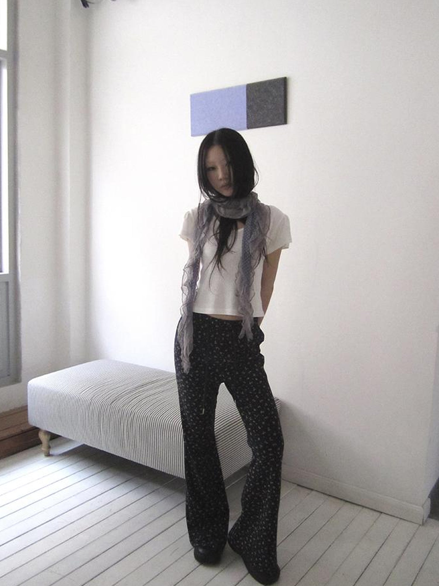 Updateang project V-Neck Crop Top With Small Wing Sleeves