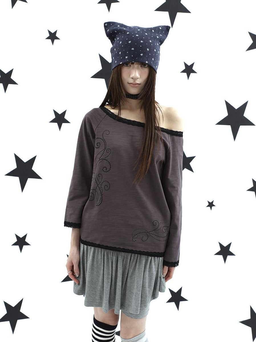 ang project Vine Print Lace Splice Convertible Women&