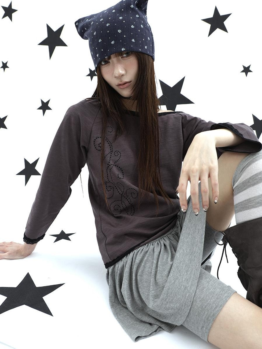 ang project Vine Print Lace Splice Convertible Women&