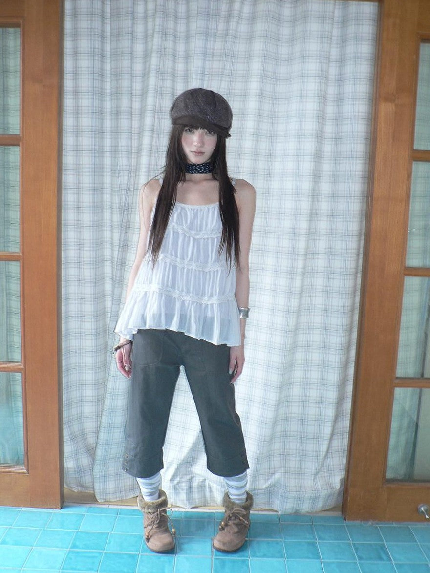 ang project Vintage Ballet Pleated Lace Panel Women&
