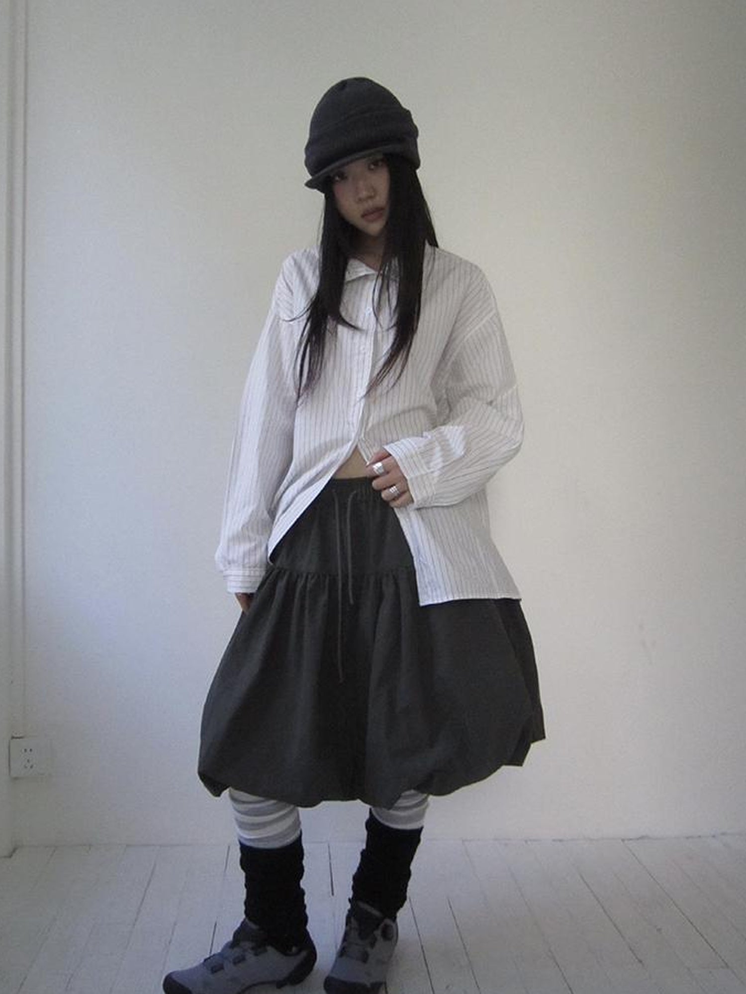 Vintage Bow Waist Puff Skirt