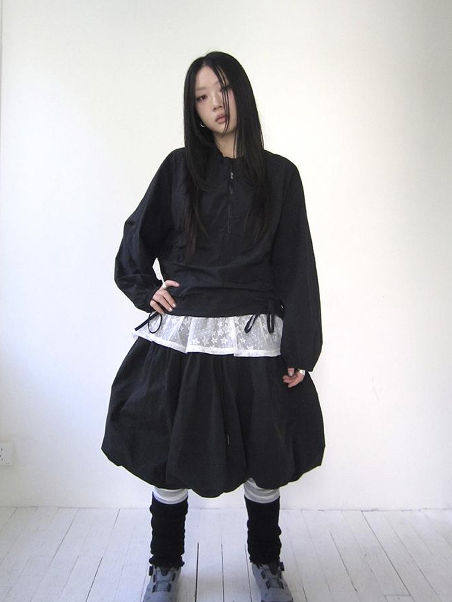 Vintage Bow Waist Puff Skirt