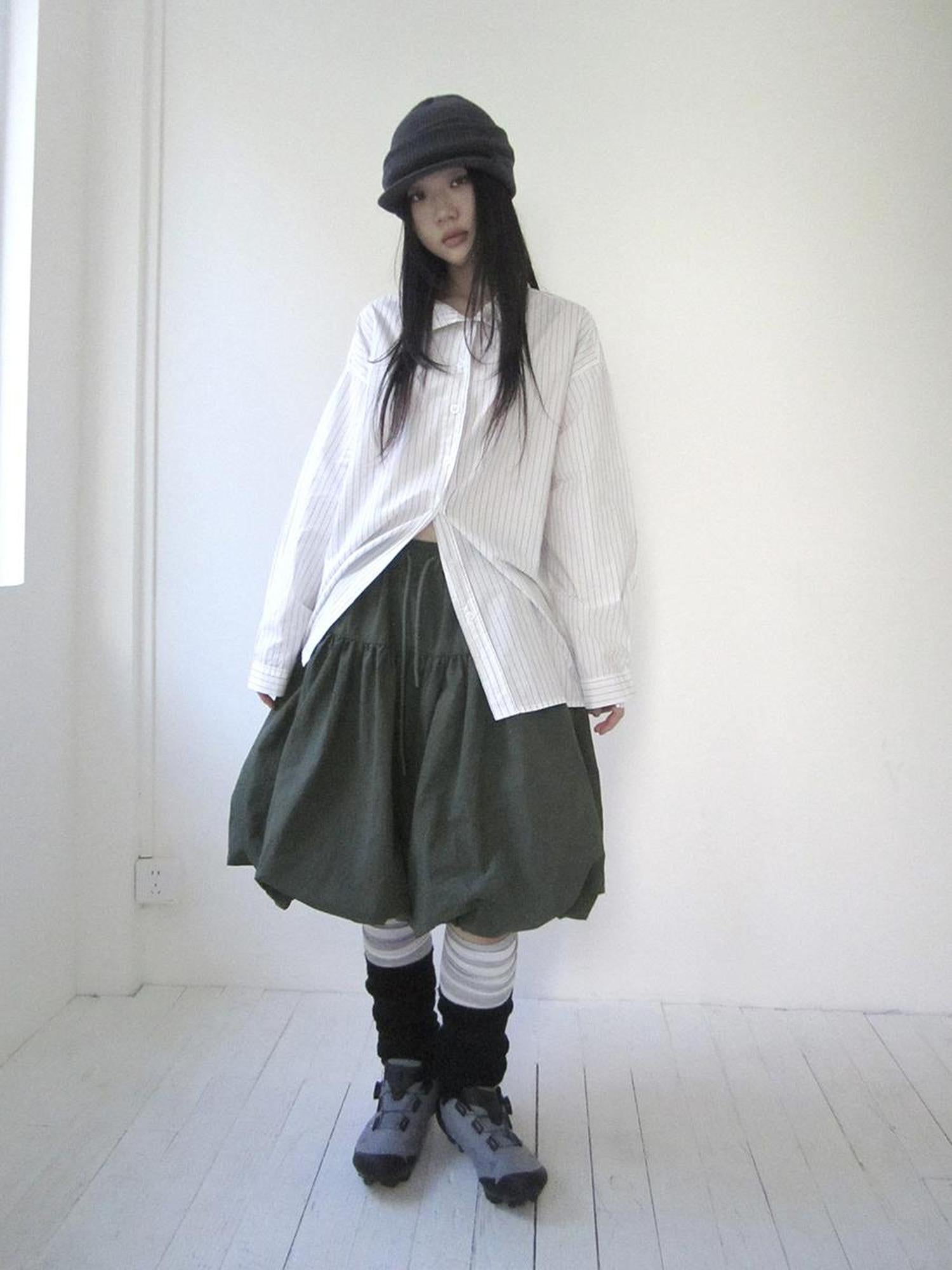 Vintage Bow Waist Puff Skirt