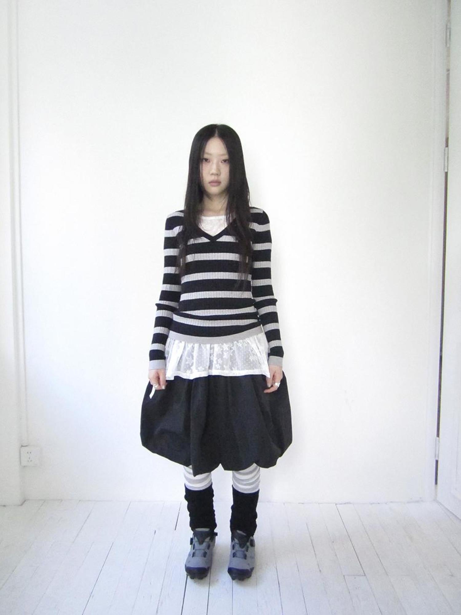 Vintage Bow Waist Puff Skirt
