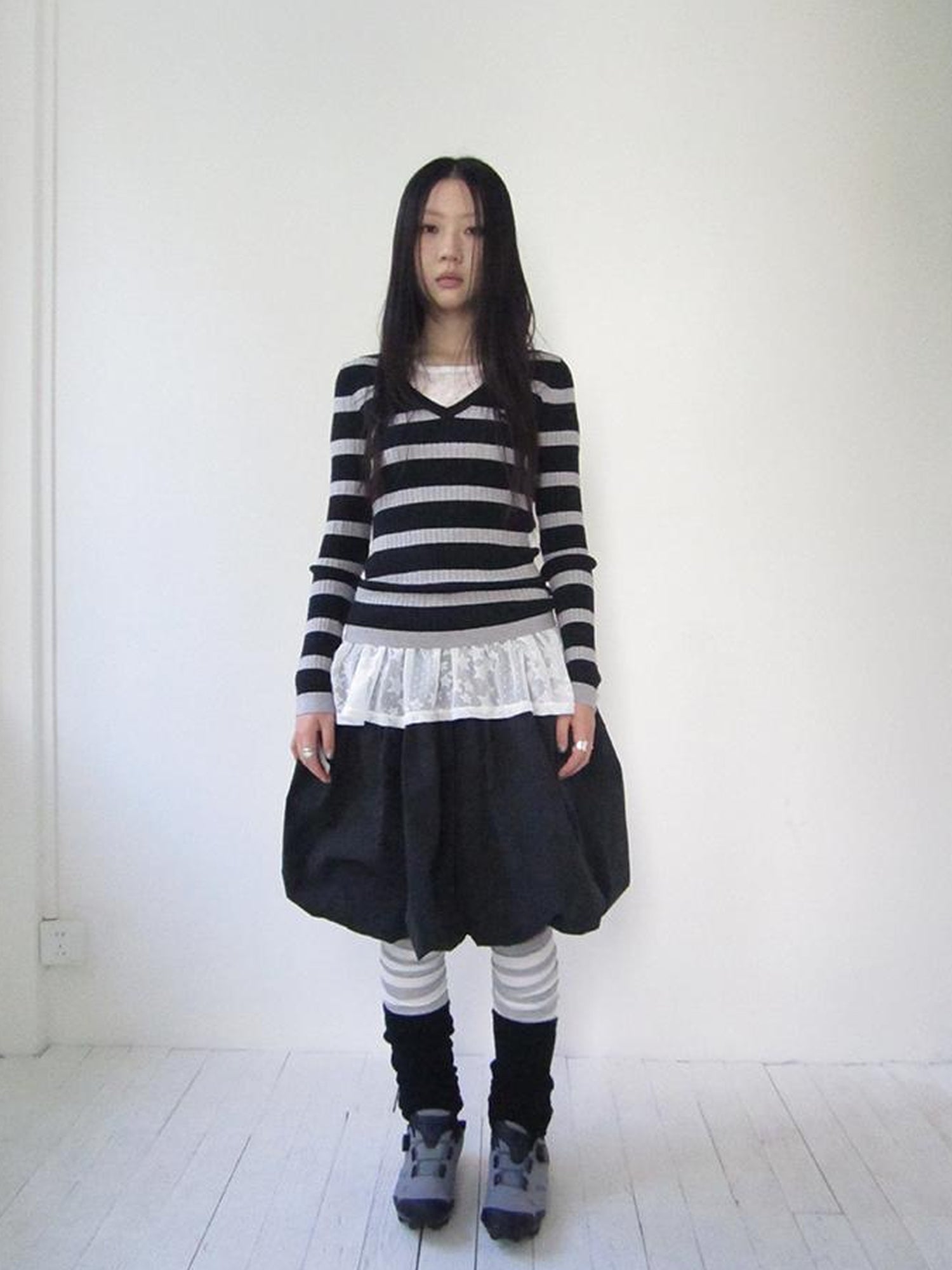 Vintage Bow Waist Puff Skirt