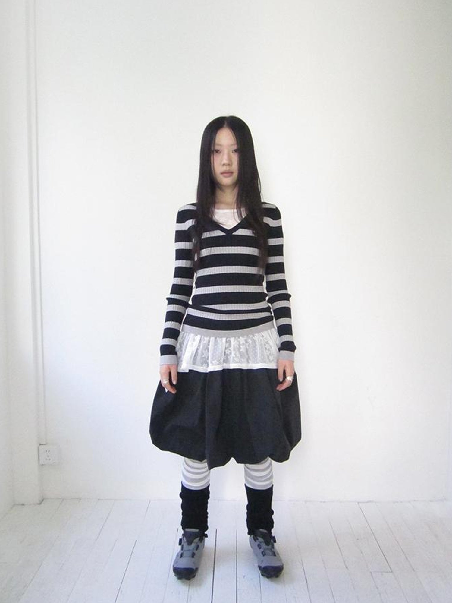 Vintage Bow Waist Puff Skirt