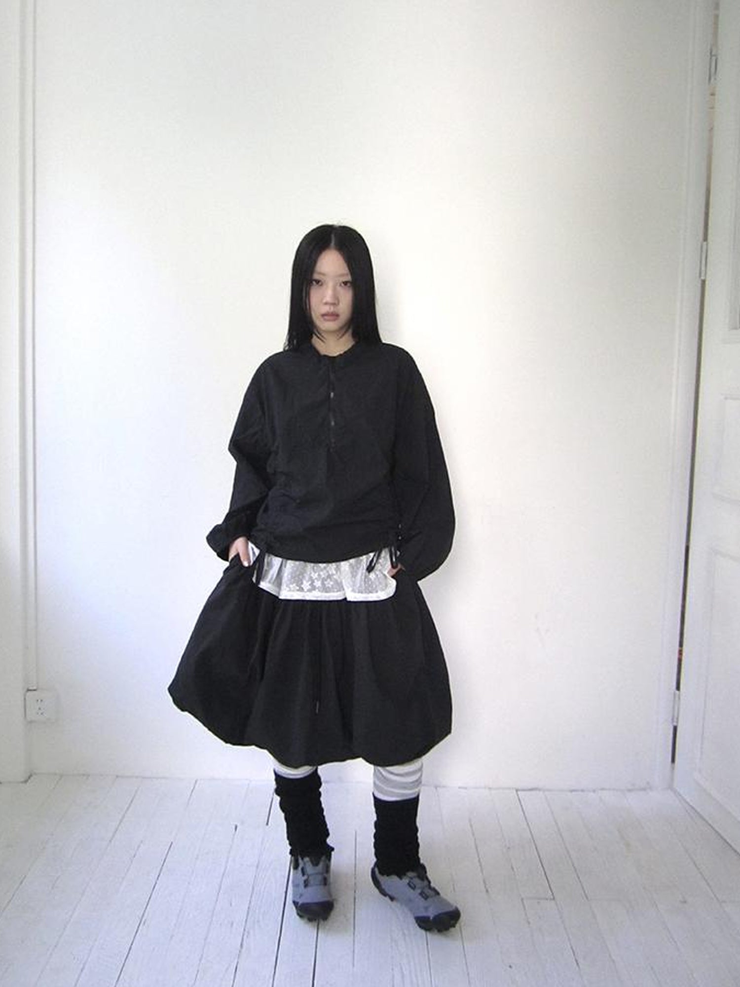 Vintage Bow Waist Puff Skirt