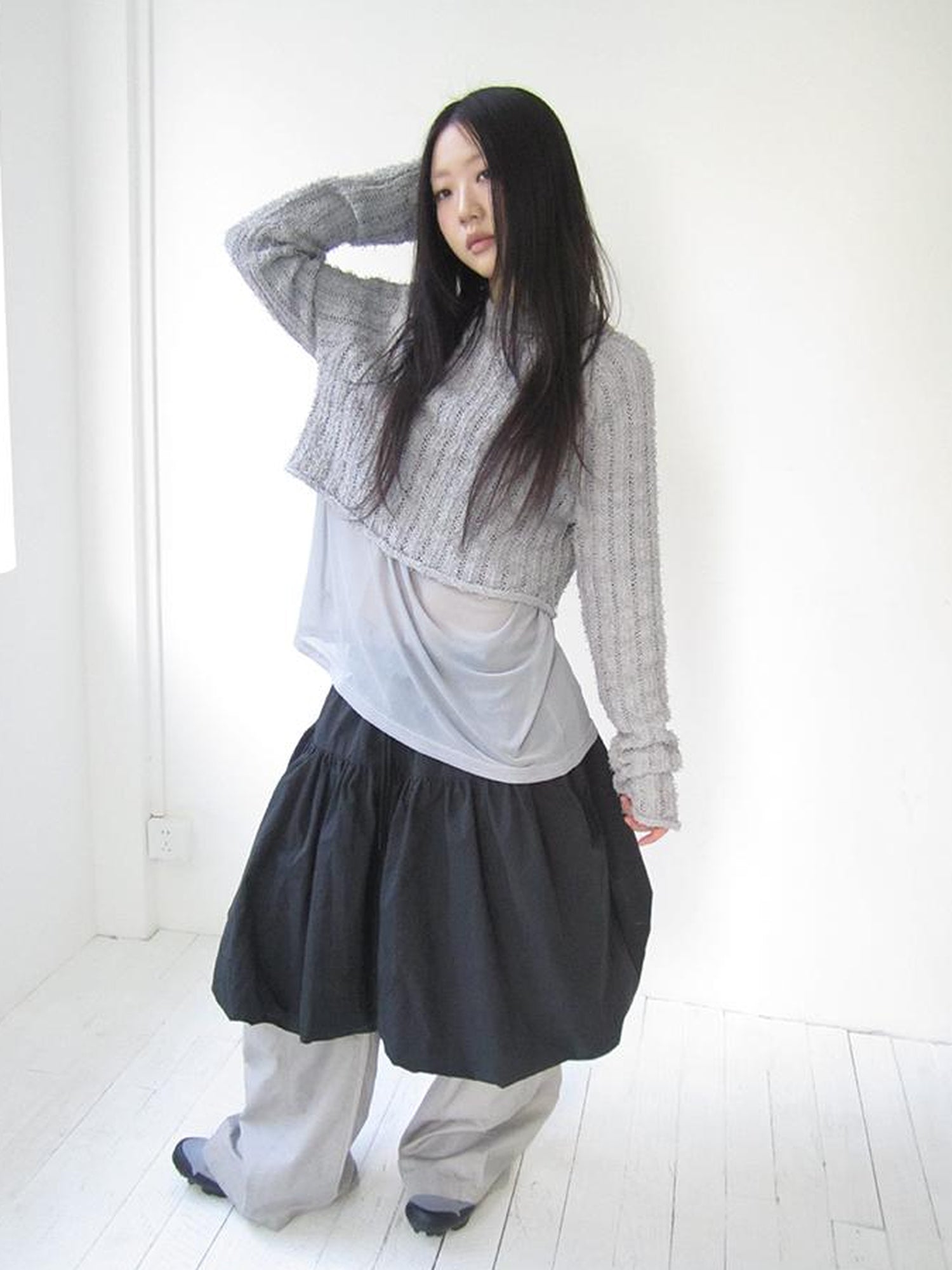Vintage Bow Waist Puff Skirt